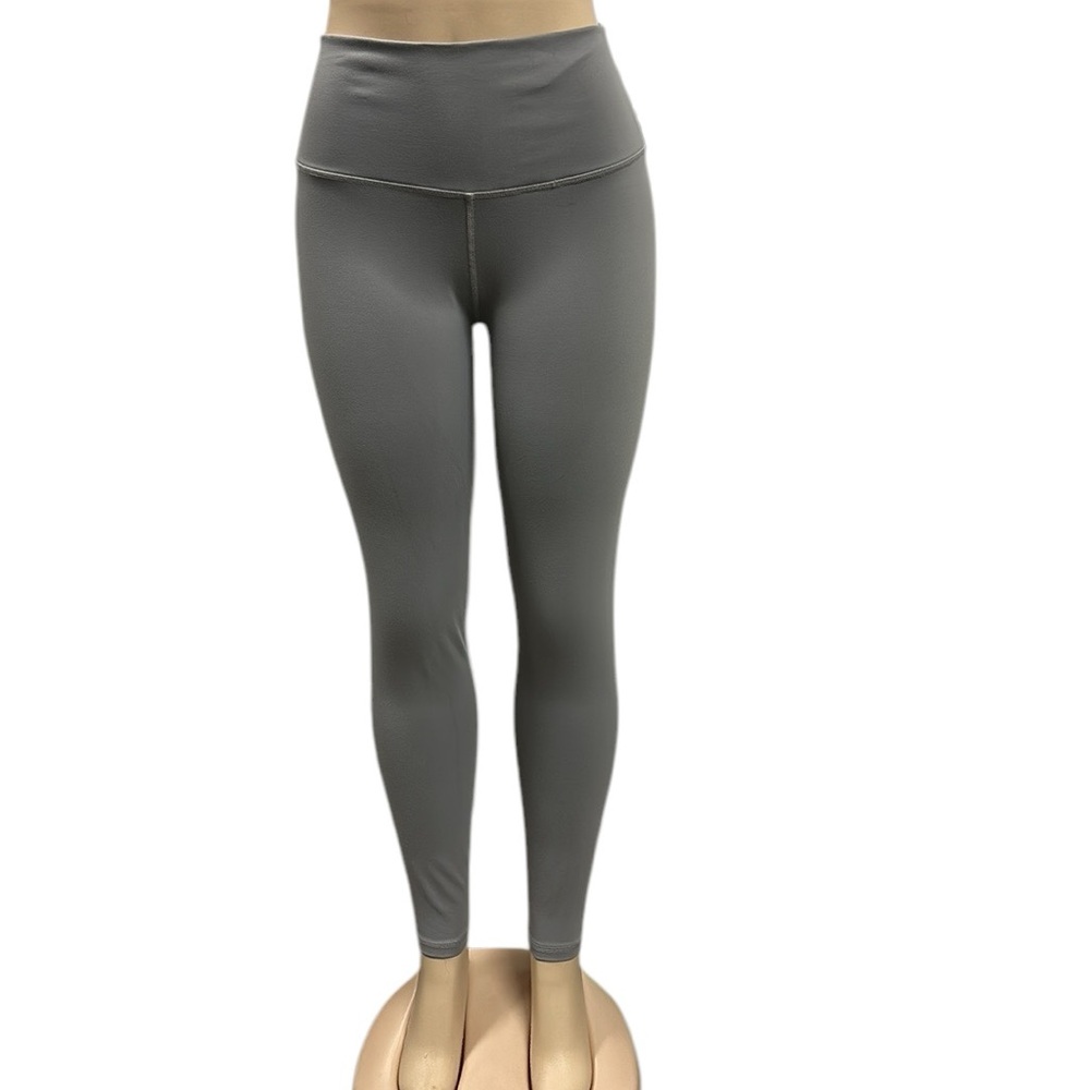 GB Gianni Bini Full Length Gray Athletic Leggings Yoga Pants Womens Large
